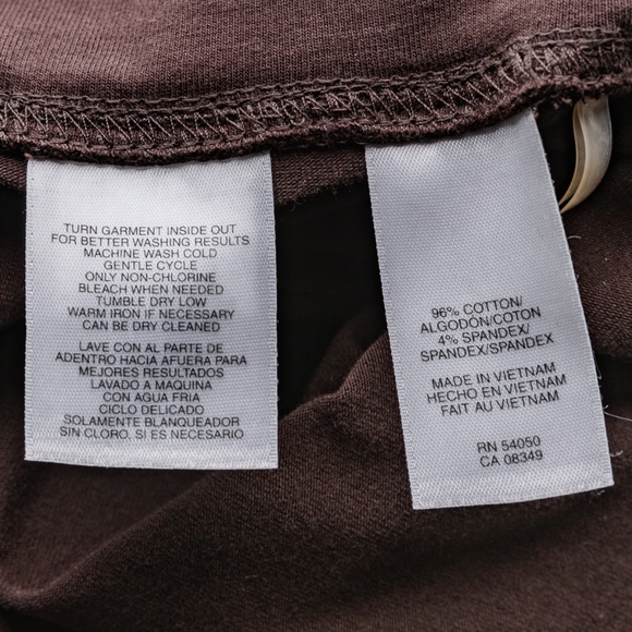 Jones New York Women's Pull On Siesta Capri Pants; Brown; Size: Large - Picture 6 of 8